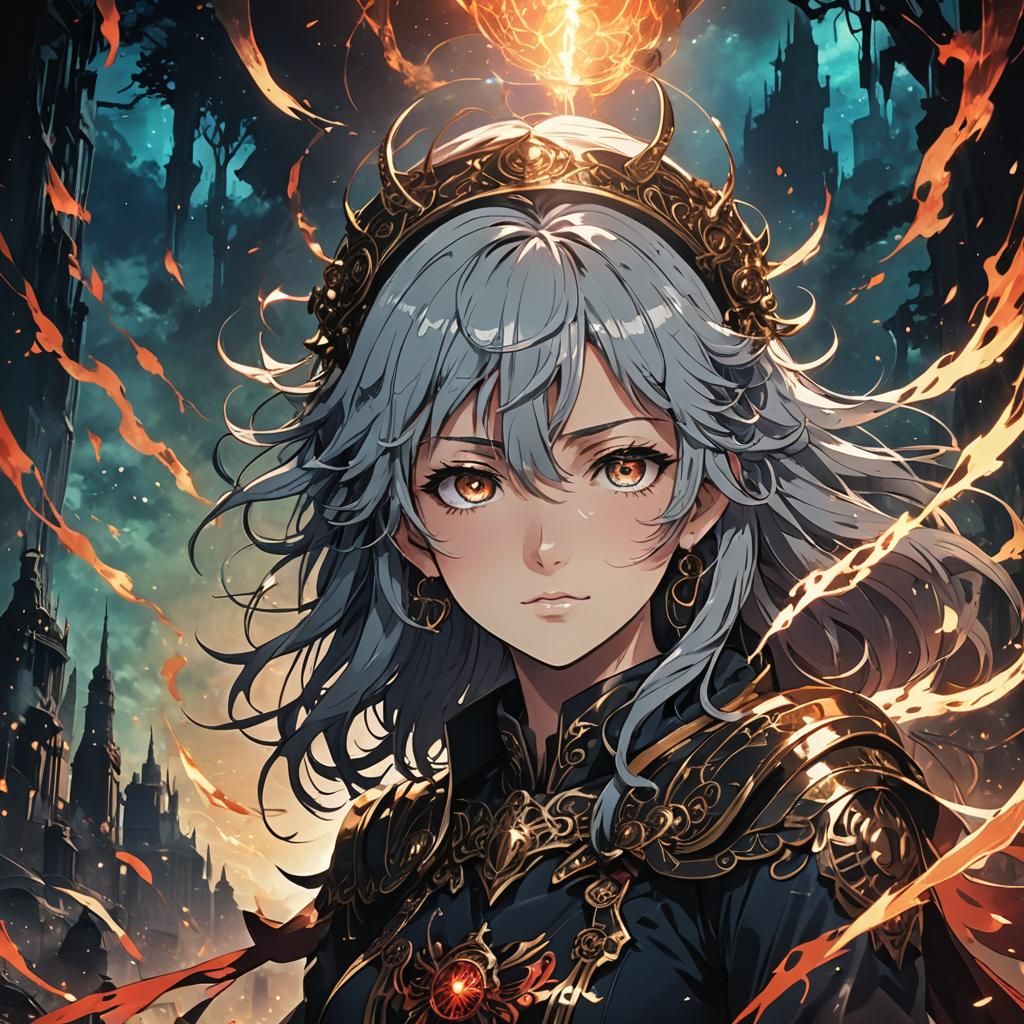 Soul Singer's Descent: Anime-Style Dark Art