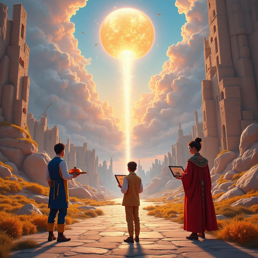 Whimsical Convergence: Students in Mythical Lands