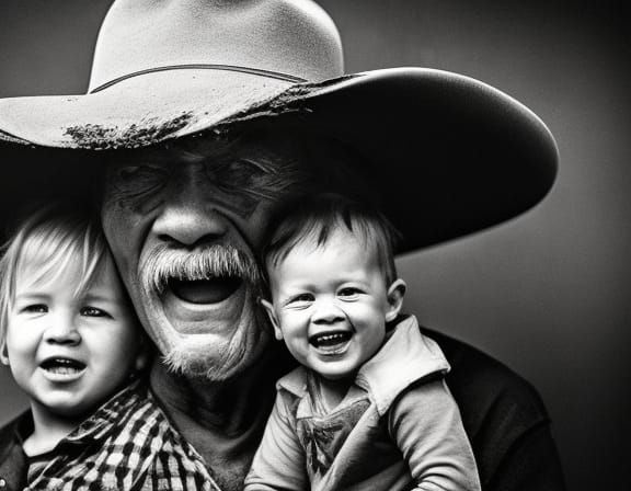 Awkward Hillbilly Family Portrait in Studio Lighting