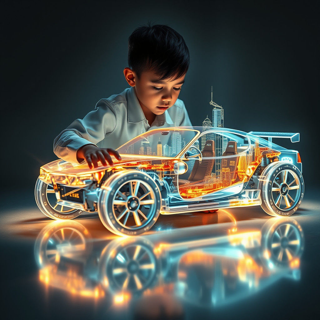 Futuristic car model