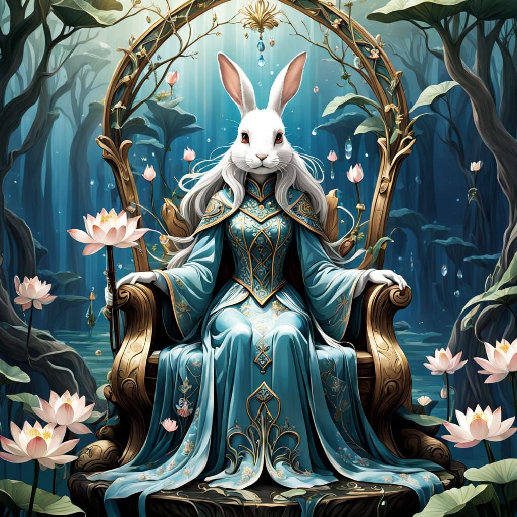 Rabbit Empress on Crystal Root Throne