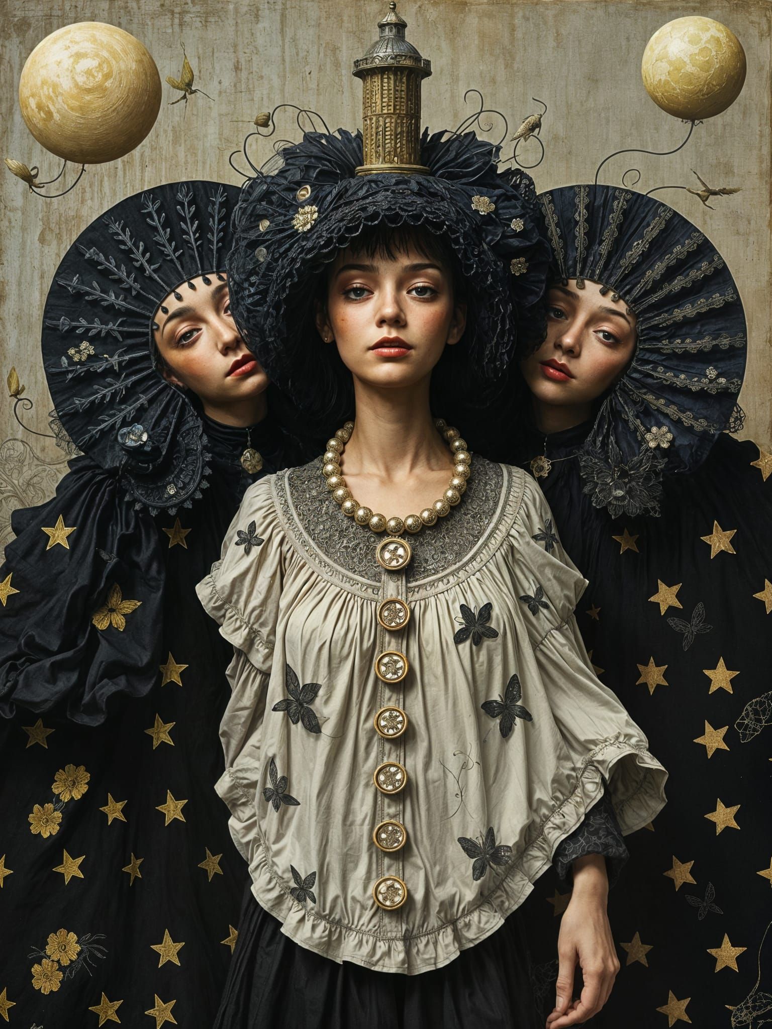 Women in Whimsical House Costumes