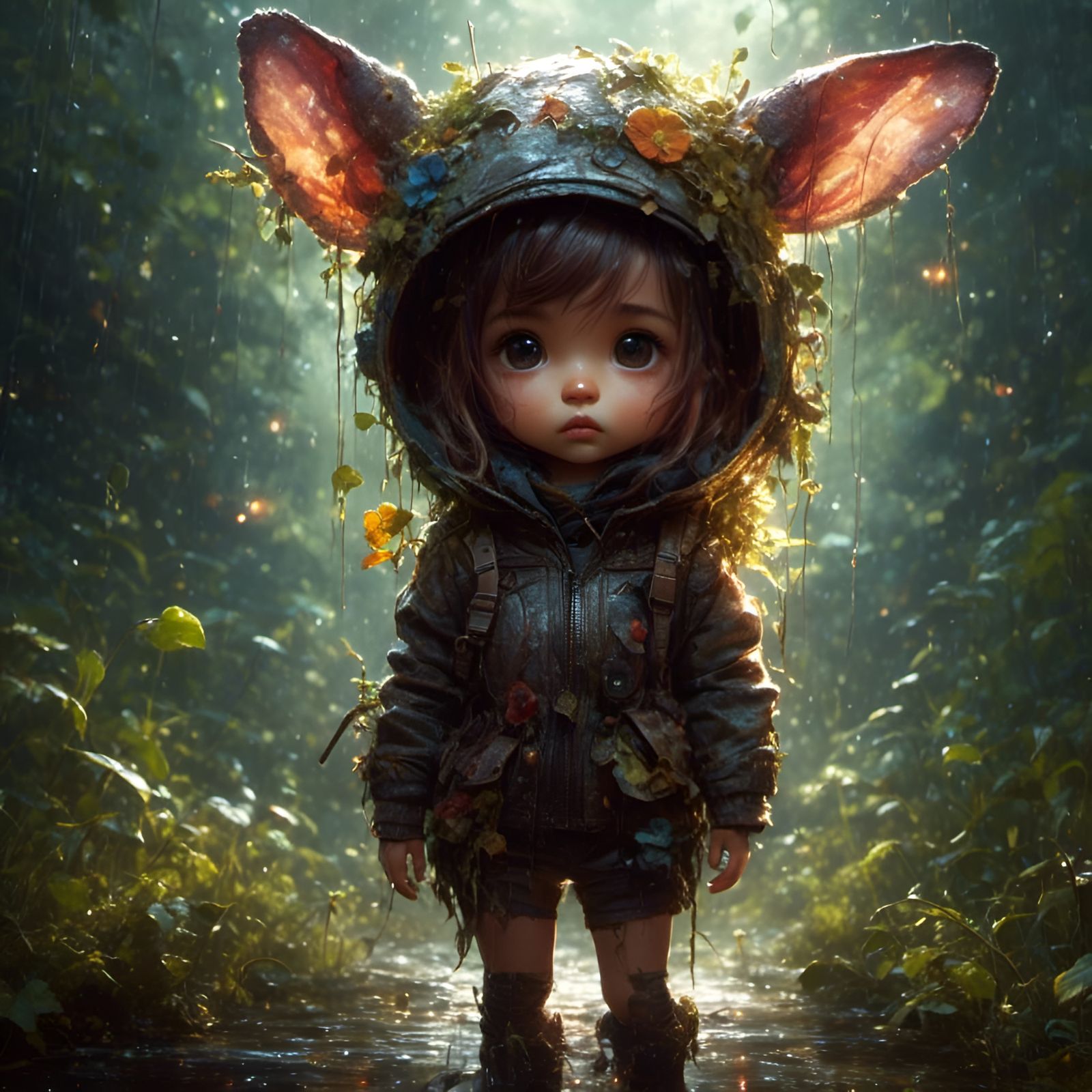 Adorable Oil Painting in Expressive Style