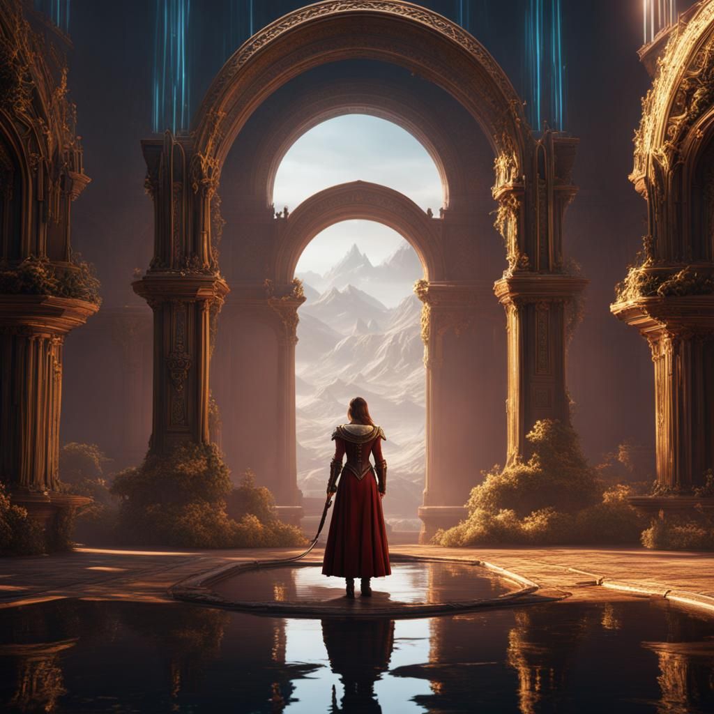 Guilt as Shackles: A Detailed Matte Painting