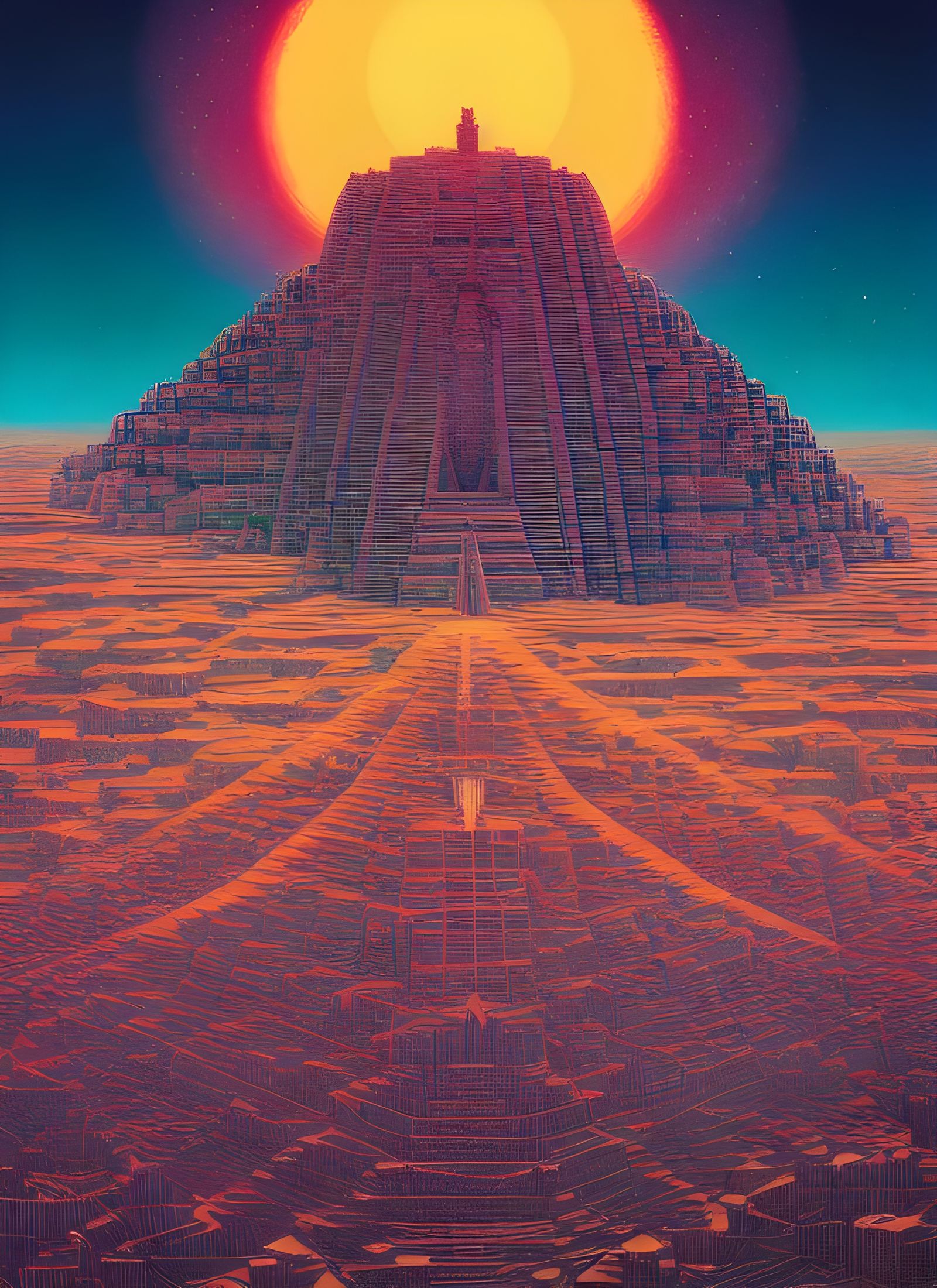 Desert Ziggurat: Fantasy Art Album Cover