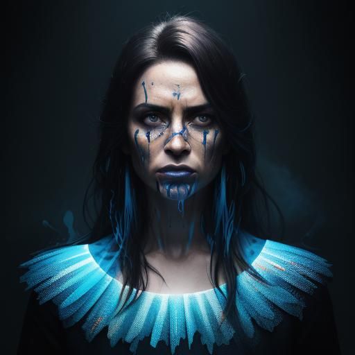 Vibrant Photobomb Portrait in Hyperrealistic Style