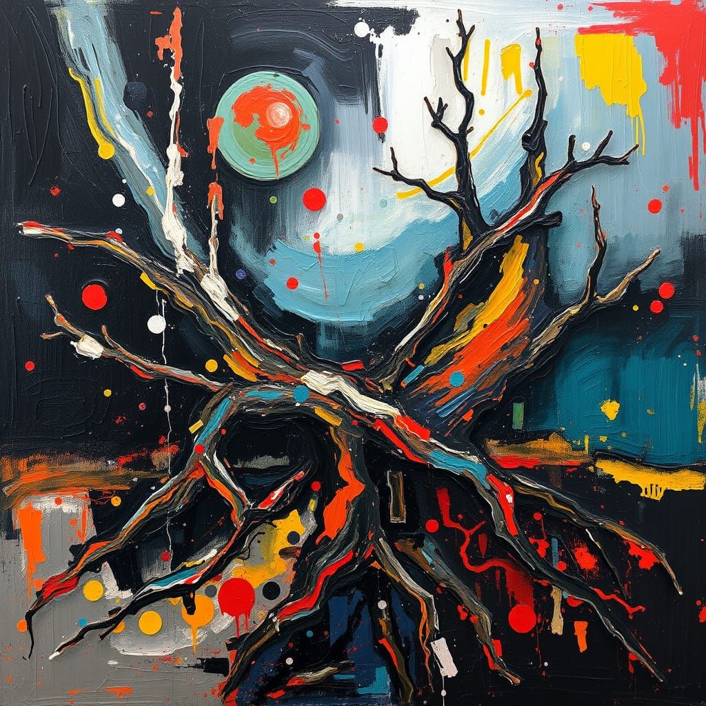 Abstract Expressionist Turbulence