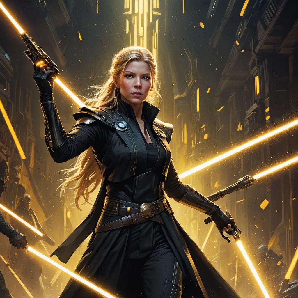 Katheryn Winnick as Jedi Master in Fantasy Art