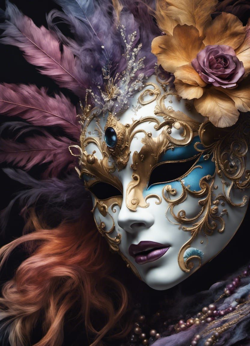 Gorgeous Venetian carnival mask