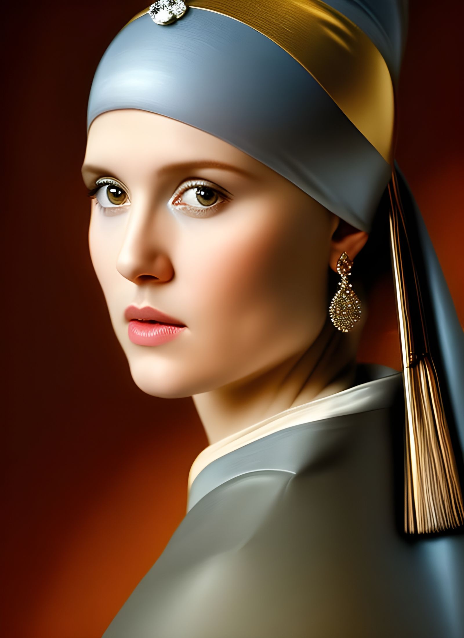 Padmé Amidala Portrait in Golden Age Style
