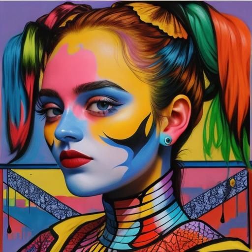 She Comes in Colors: AI Generated Image