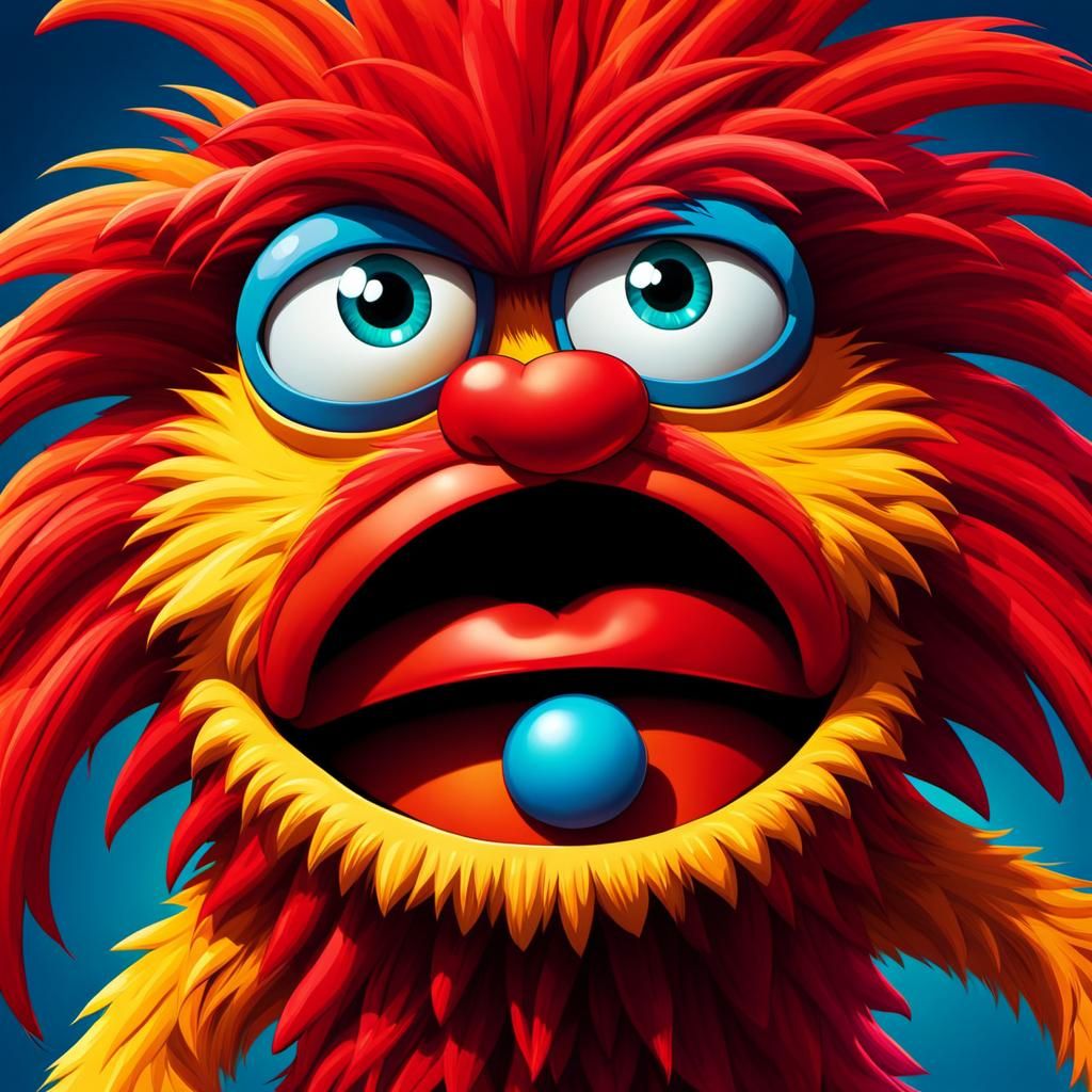 Vibrant Cartoon Monster Masterpiece