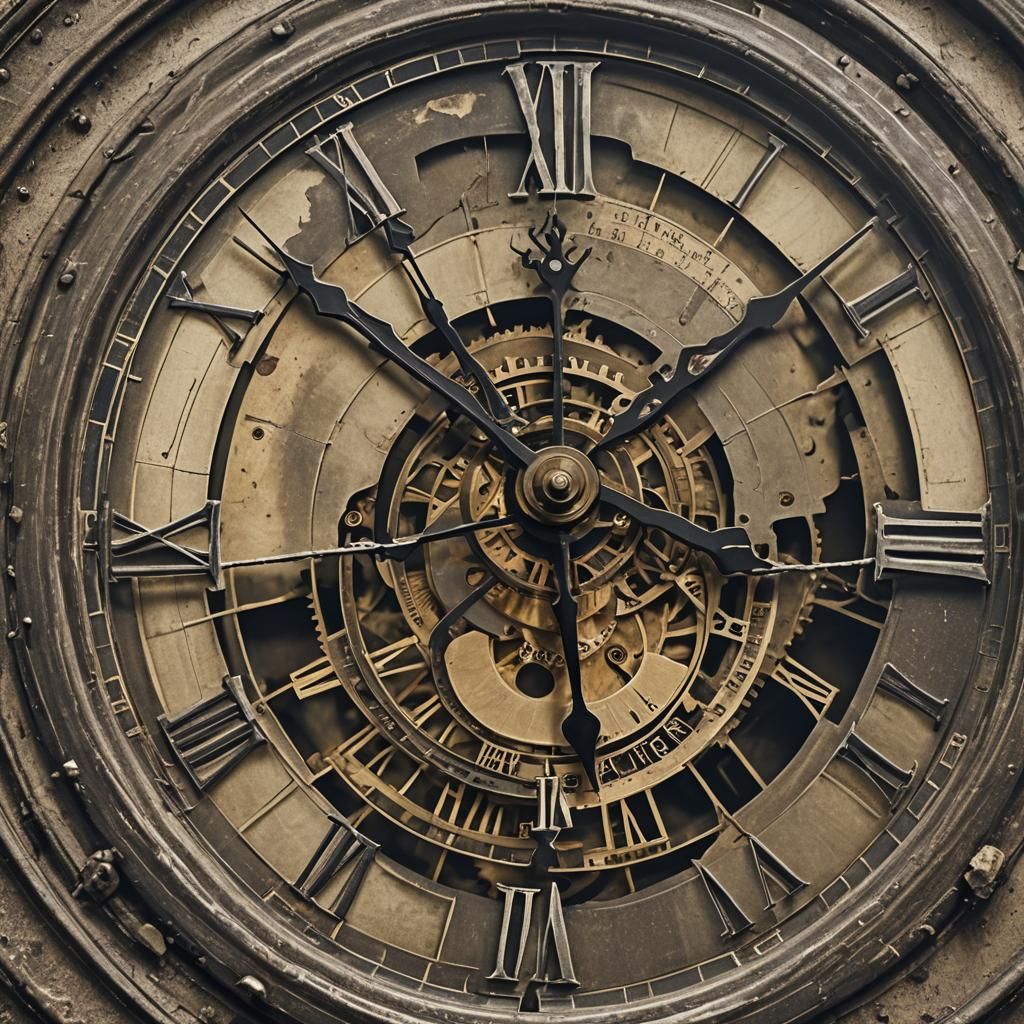 Surreal Time and Mortality: A Detailed Matte Painting