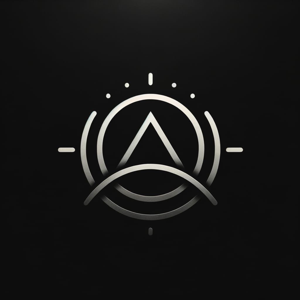 Elegant Eclipse Logo with Inverted Triangle