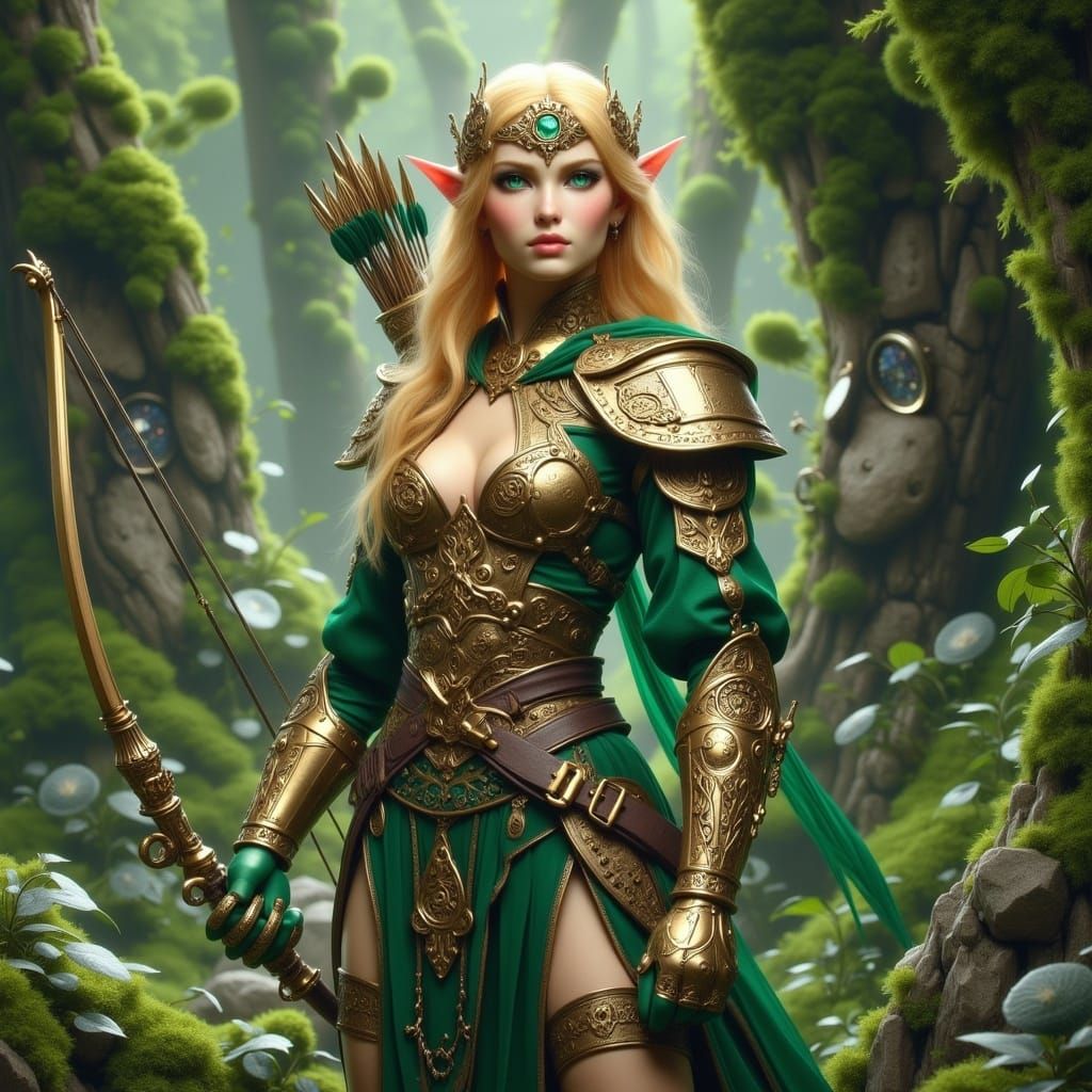 Regal Steampunk Elf Archer Son of Thranduil