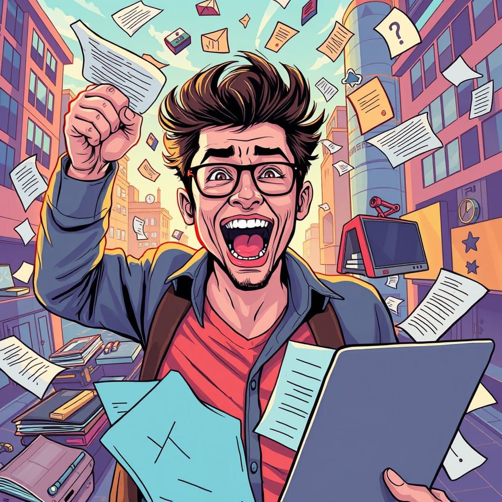 Aspiring Professionals Emerge in Vibrant Cityscape