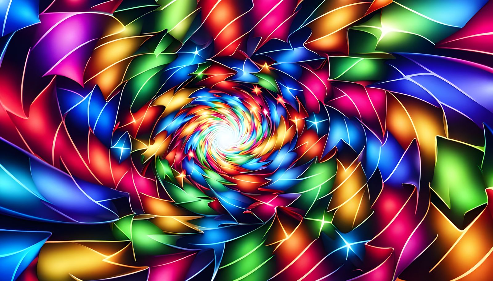 Vibrant Plasma Vortex in Swirling Tunnel