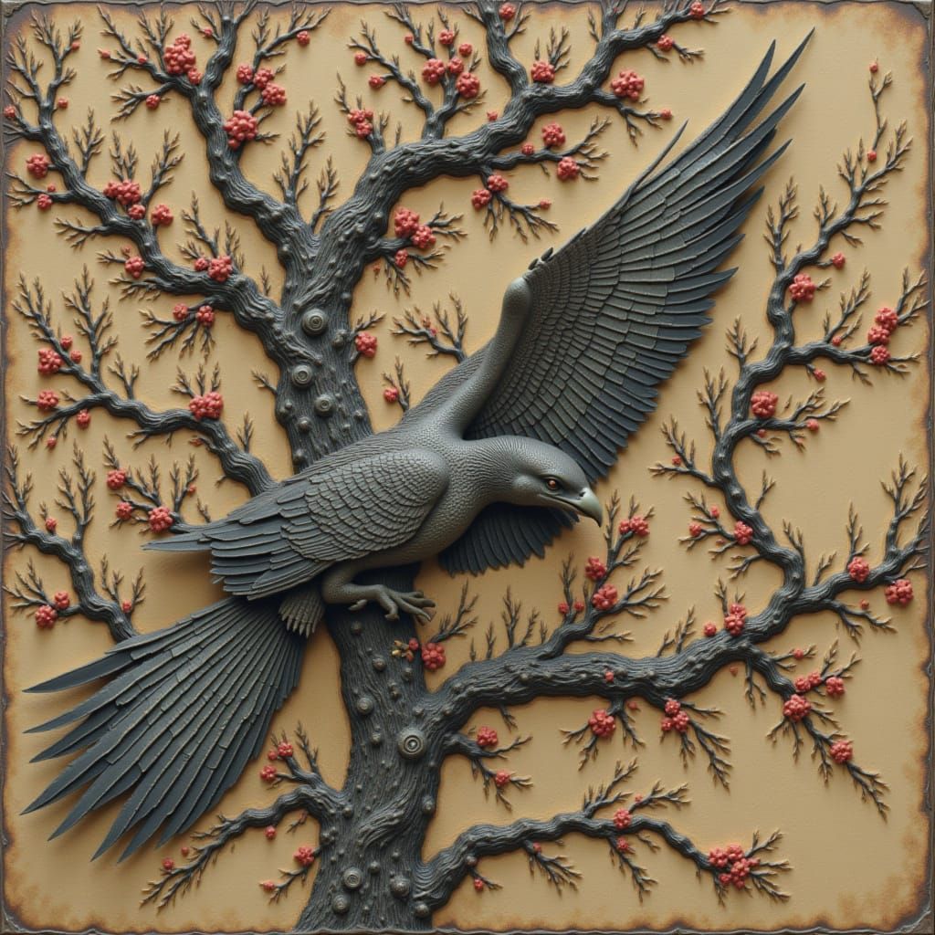 Majestic Bird in Flight