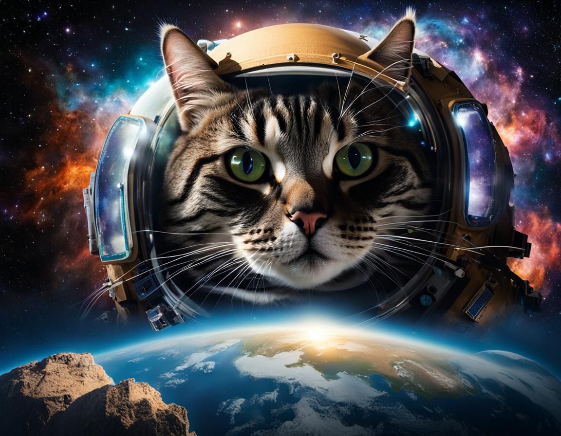 Water Breathing Cats Adrift in Space