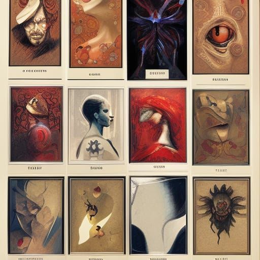 Playing Card People: Detailed Digital Art Portrait