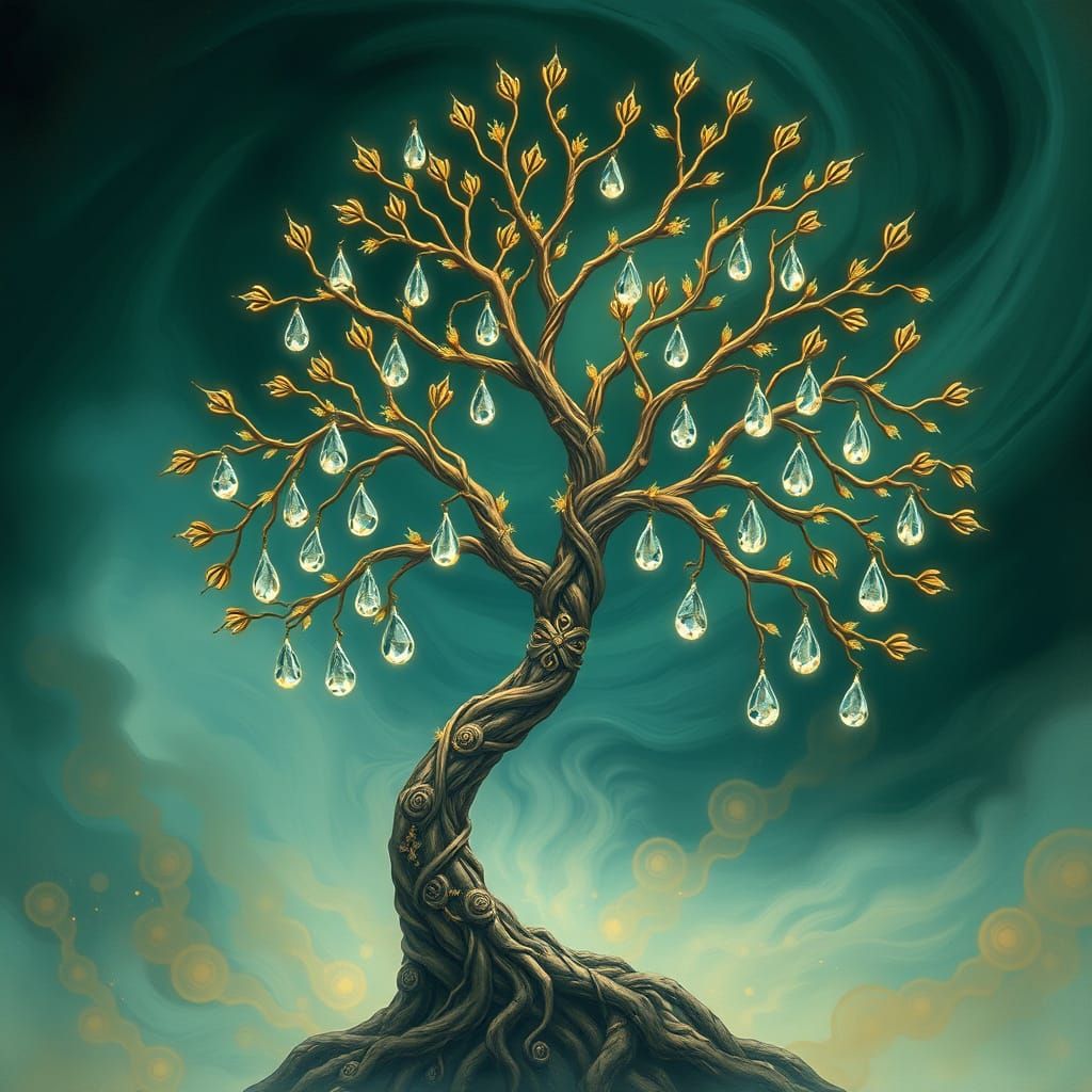 Ethereal Celtic Tree of Life in Fantasy Realism
