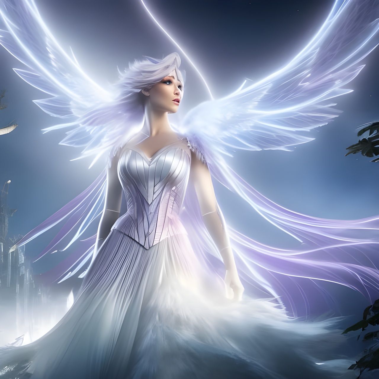 Electric Fairy: Holographic Concept Art in Studio Ghibli Sty...