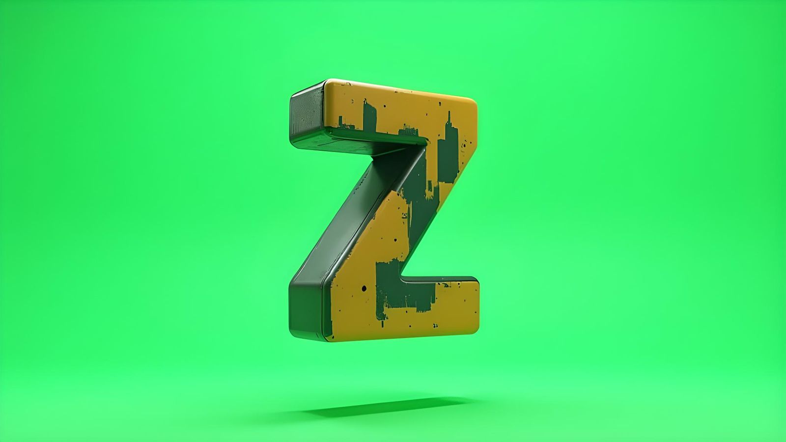 Z-Shaped Robot Assistant in Retro-Futuristic Style