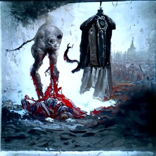 Horror Reincarnation in the Style of Gustave Doré