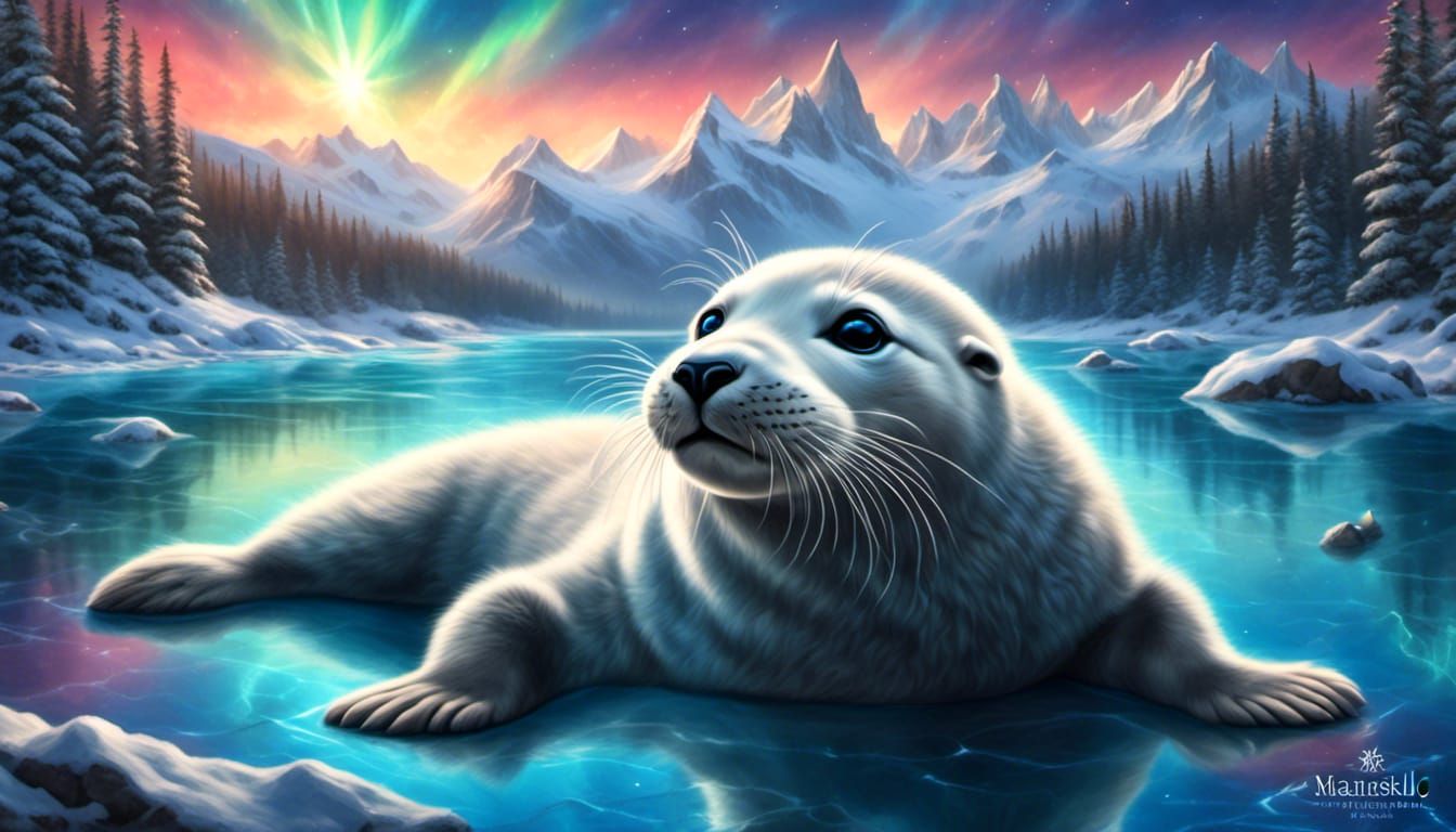 BABY WHITE SEAL 1