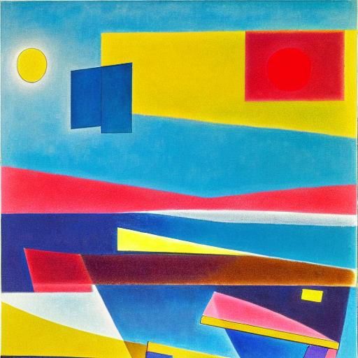 Geometric River in Fractured Minimalism Style