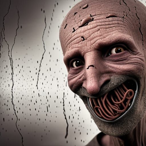 Horrific Worm Infestation: Body Horror Photography