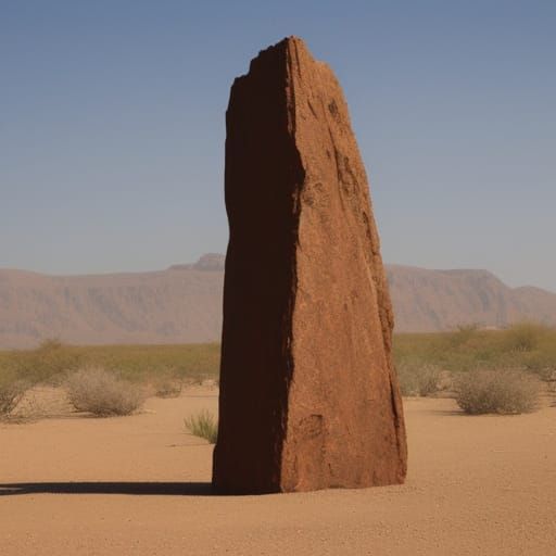 Monolith in the desert