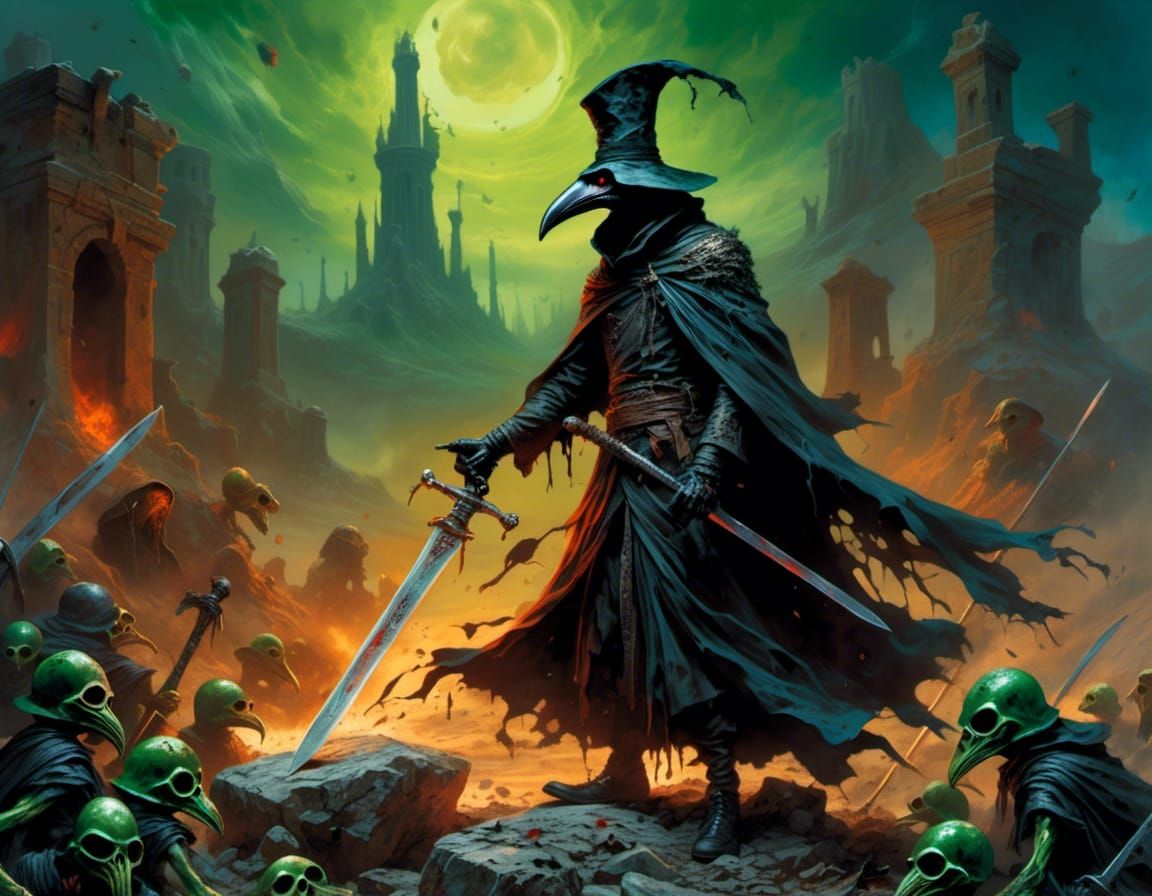 Marvin the Martian as King Arthur in Comic Art