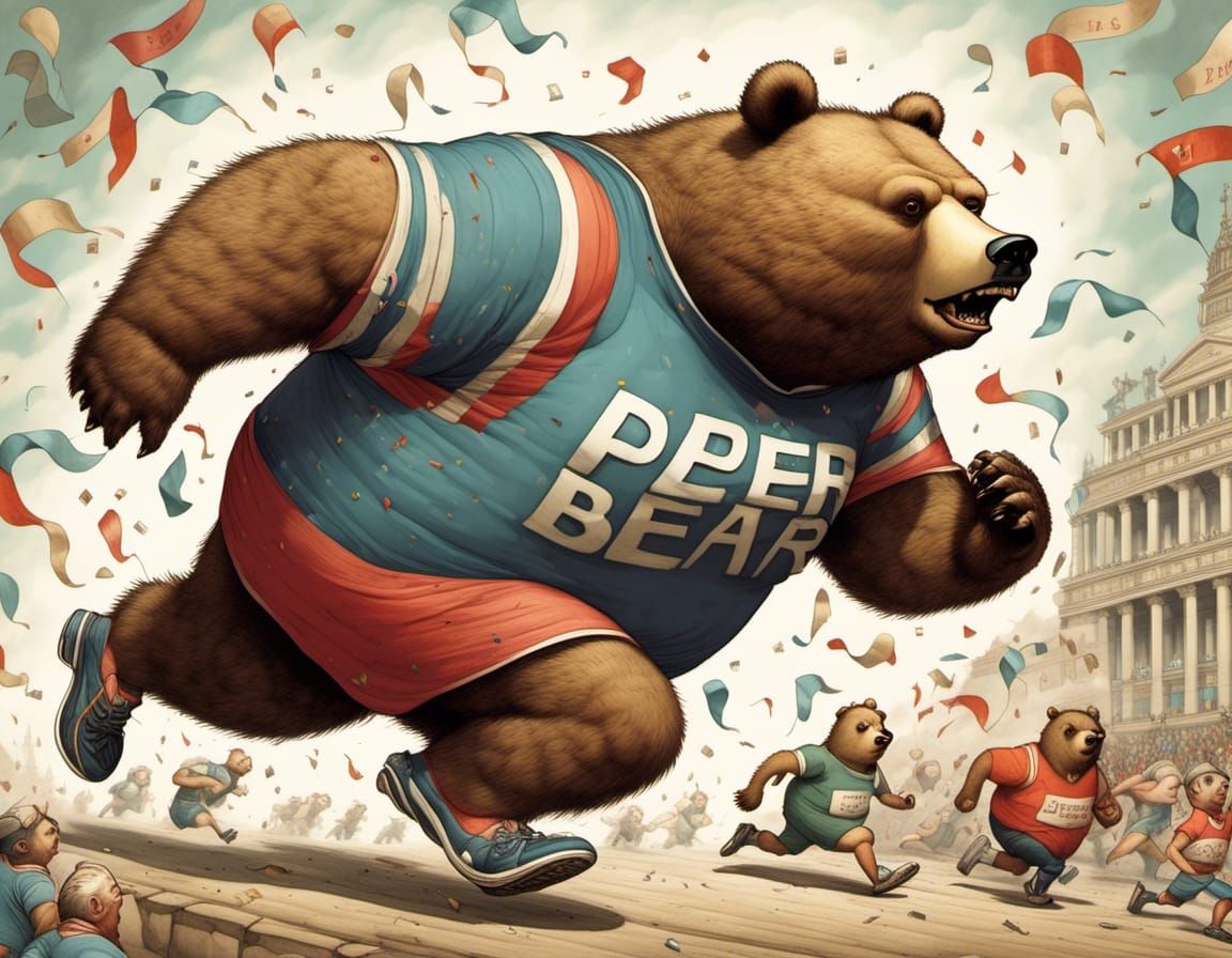 Obese Bear Runs a Marathon