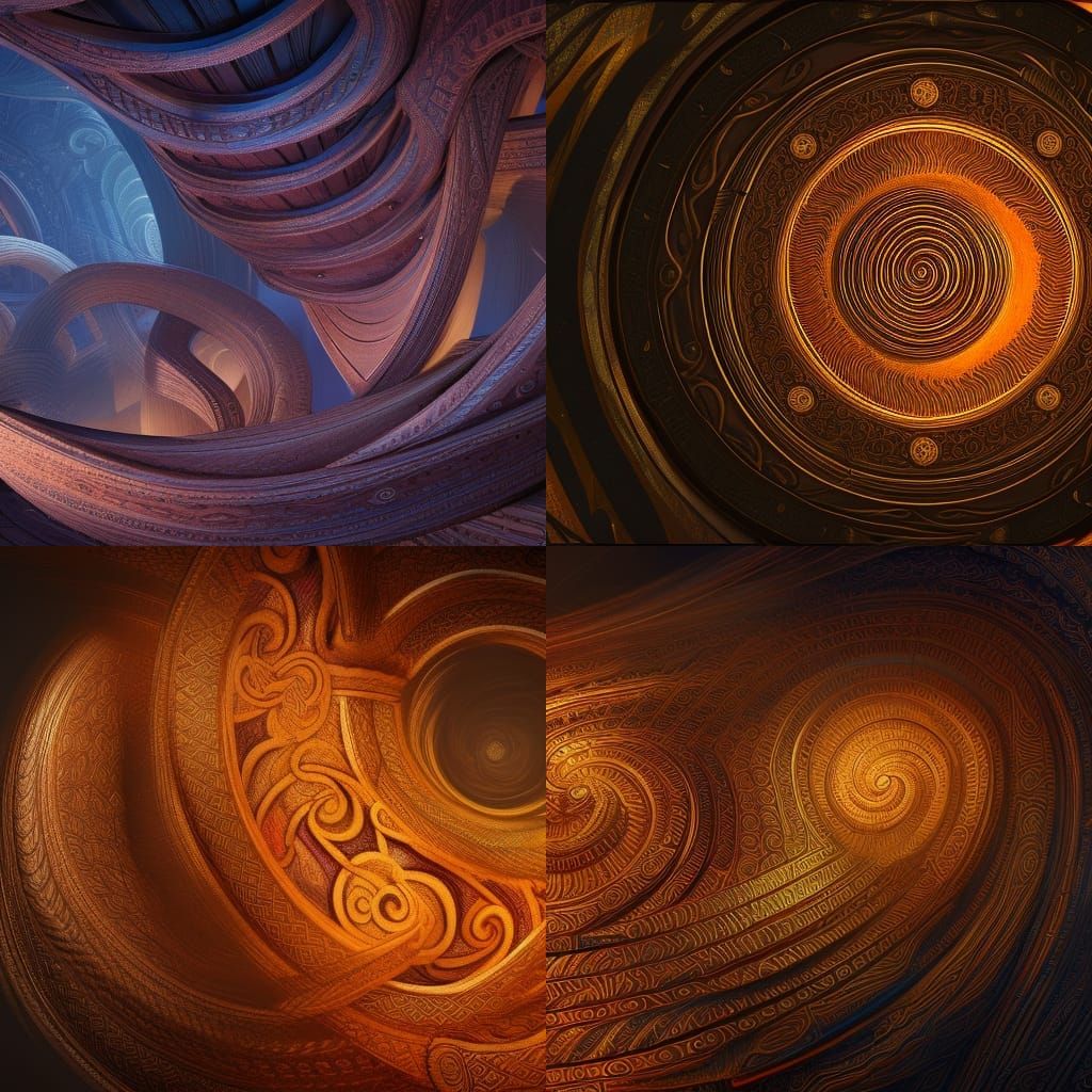 Celtic Knotwork and Spirals: Detailed Matte Painting