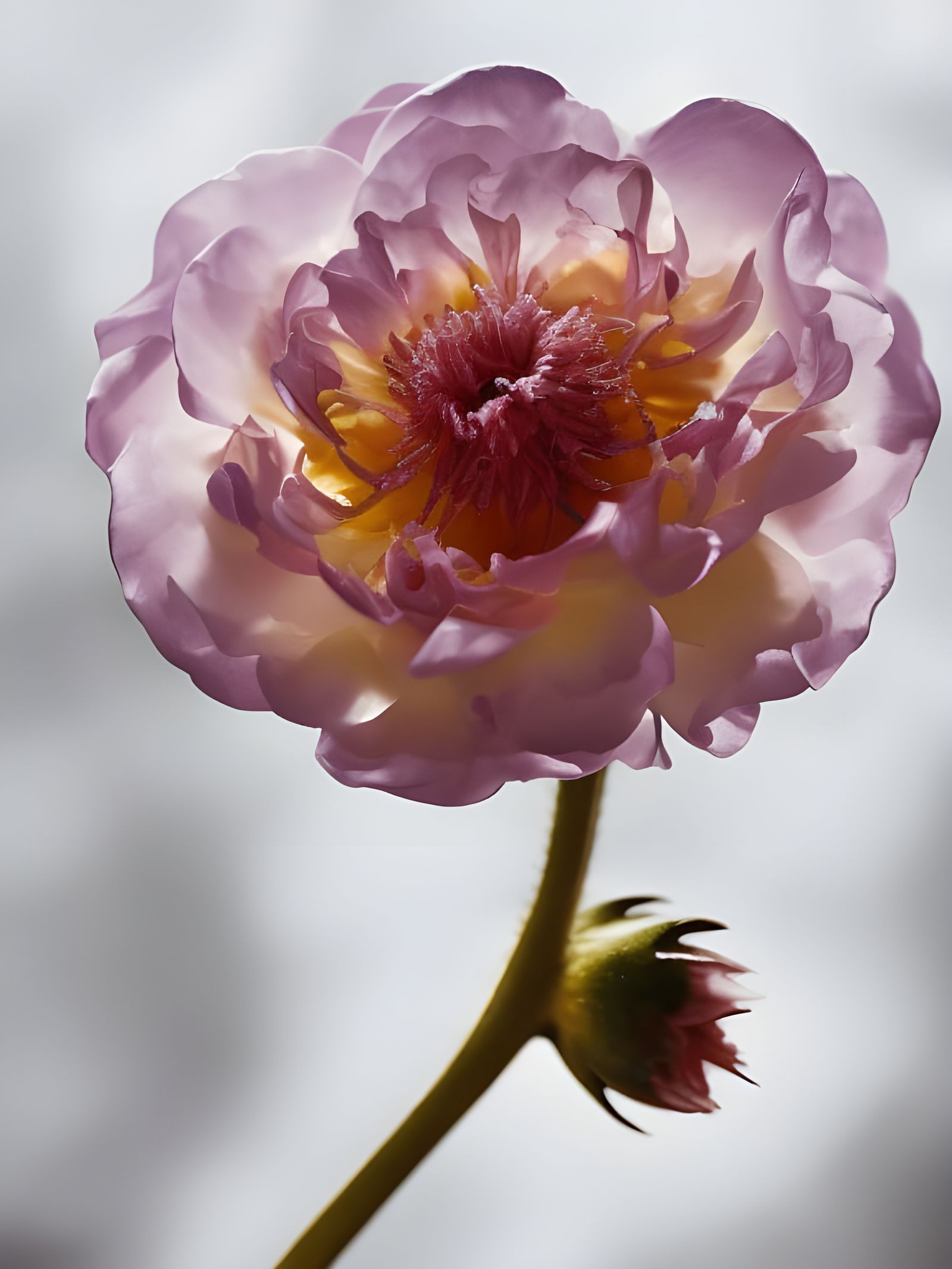 Dreamy Yellow Flower in Hyperreal Painting Style