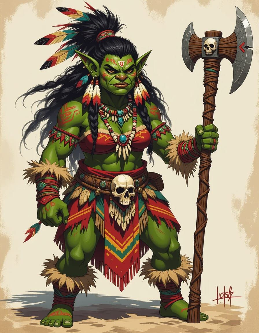 Majestic Troll Warrior with War Club