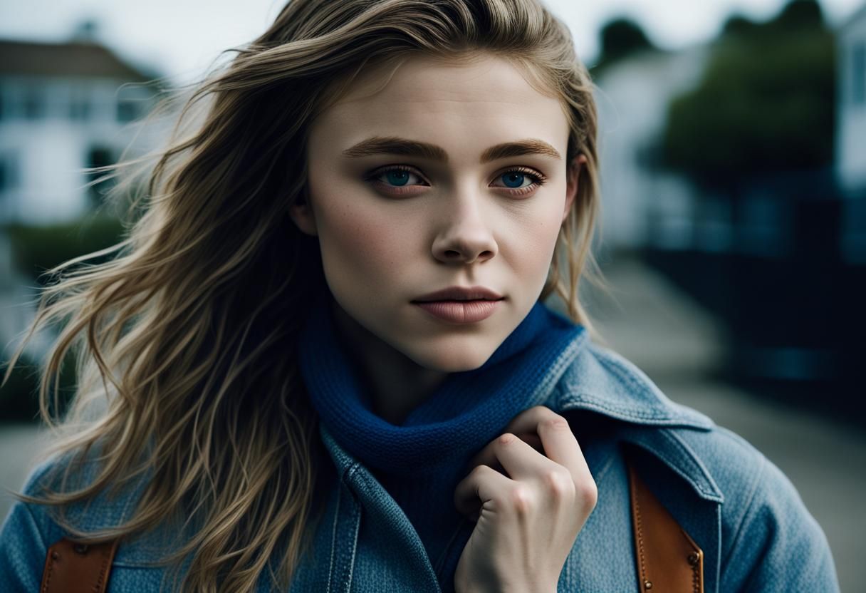 Chloe Grace Moretz Seaside Portrait in Natural Light