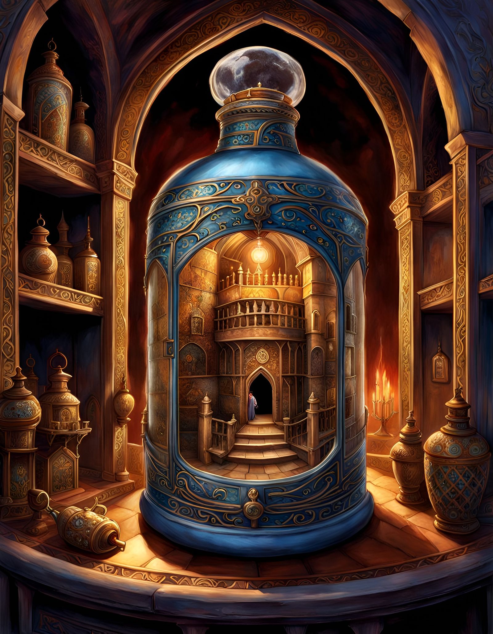 Genie's Prison: Ethereal Torment in a Bottle