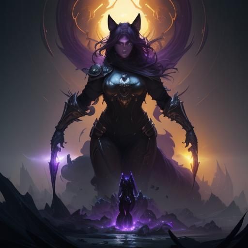 Hyperdetailed Fox Logo in Dark Fantasy Style