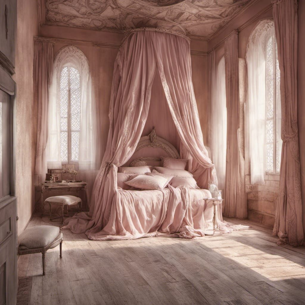 Medieval Royal Bedroom with Open Window