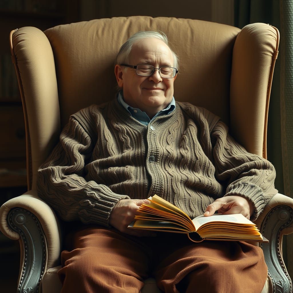 Peaceful Nap in the Style of Old Masters