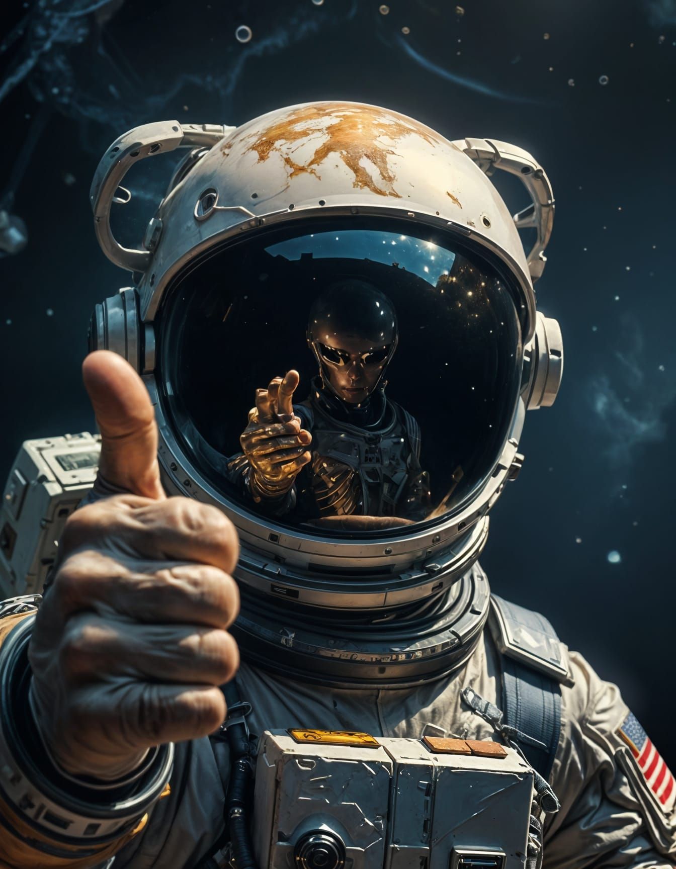 Alien Encounter in Space