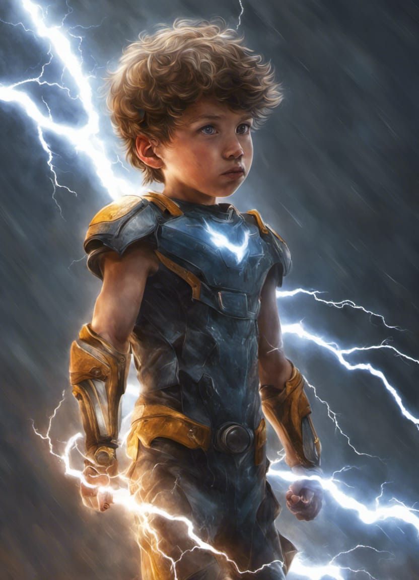 A lightning boy