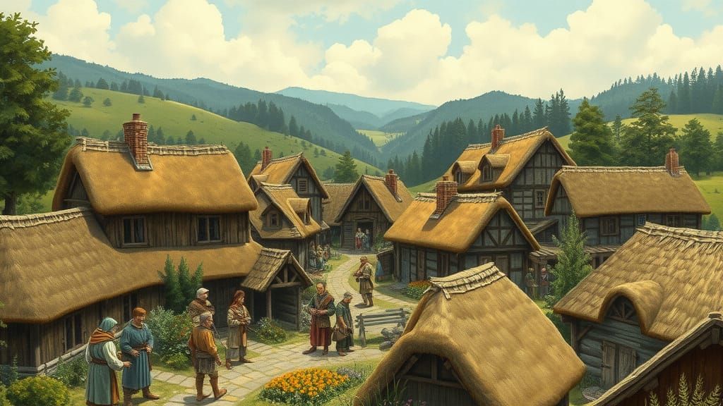 Anglo-Saxon village life
