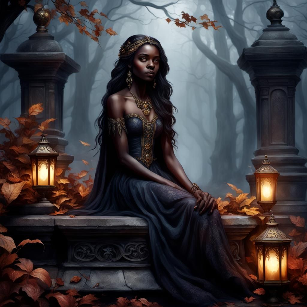 Portrait of  the vampire diaries actor  Qetsiyah