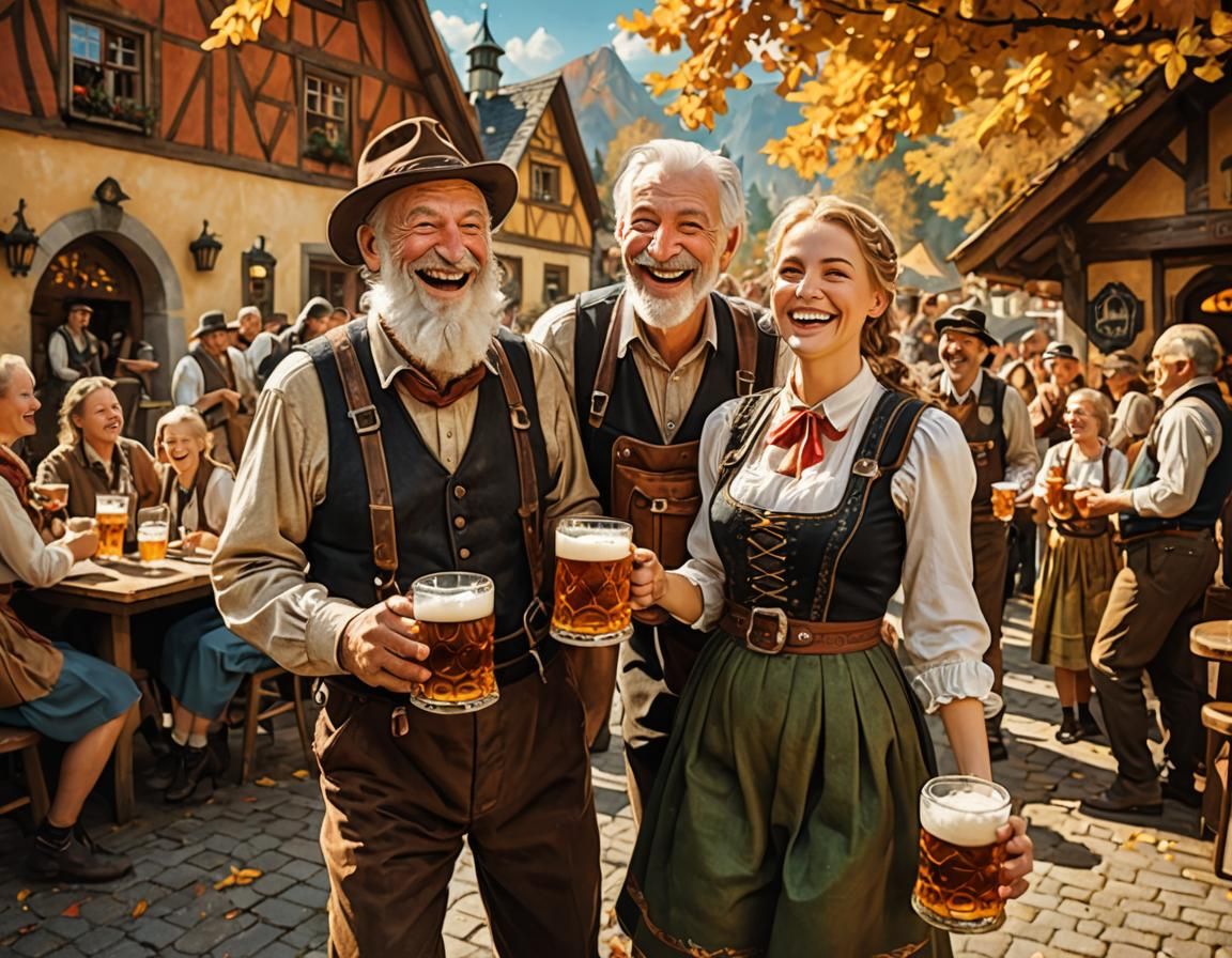 Oktoberfest Celebration Inspired by Old Masters