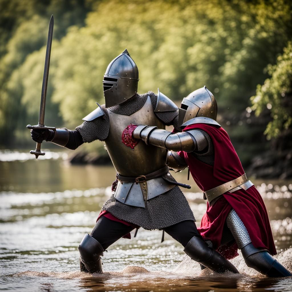 Monty Python's Black Knight Fight: Professional Photo