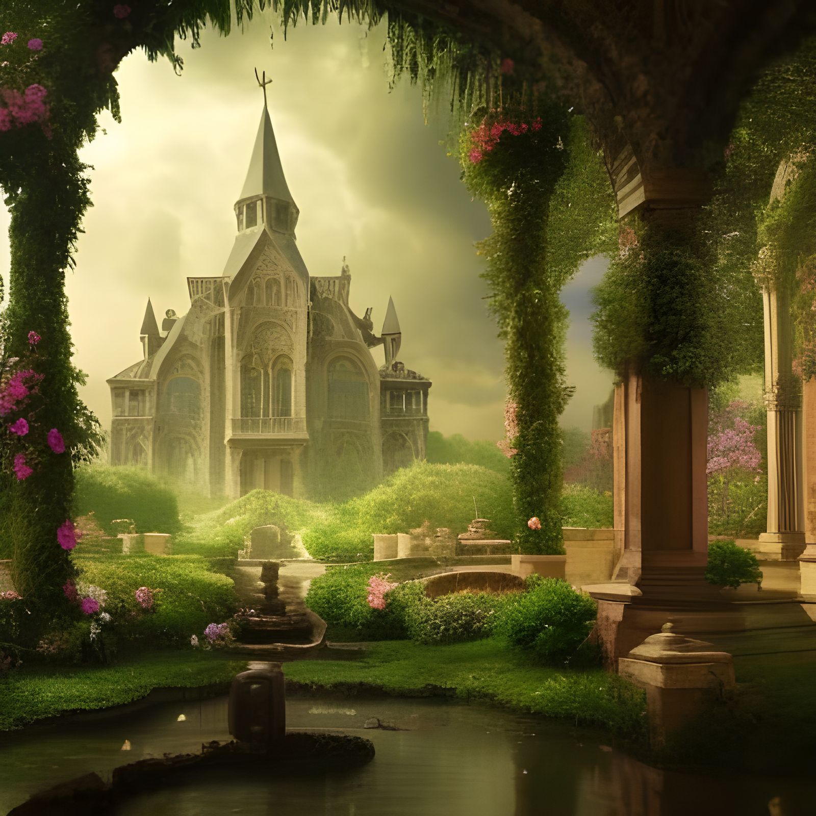 Epic Garden of Good and Evil: Digital Matte Painting
