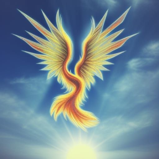 Crystal Phoenix in Divine Sunshine